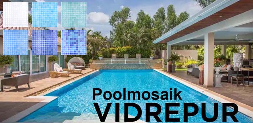 Mosaïque de piscine en verre Vidrepur