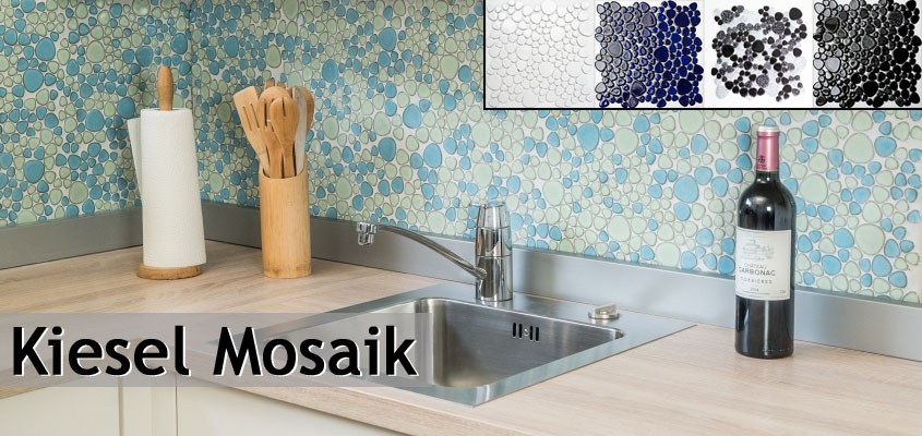 Mosaïque céramique Galets