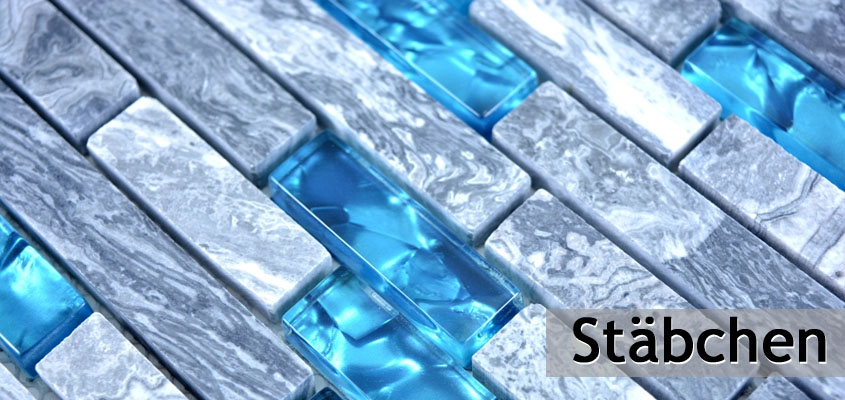 Verre Pierre naturelle Mosaïque en bâtonnets