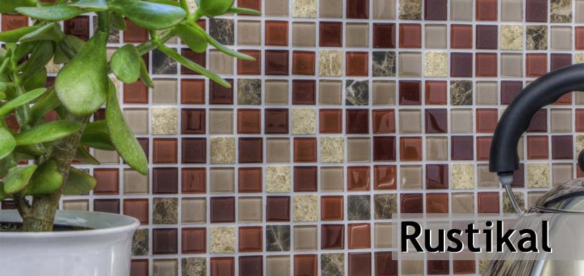Verre Pierre naturelle Mosaïque Rustique
