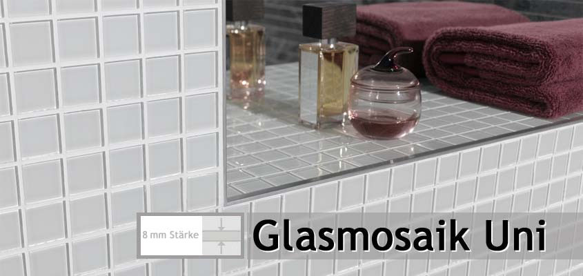 Mosaïque de verre Uni