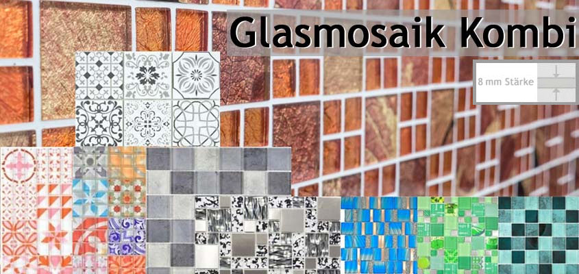 Mosaïque de verre Combi