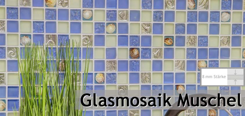 Mosaïque de verre Coquillage
