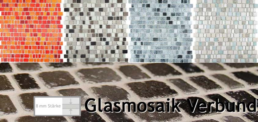 Mosaïque de verre composite