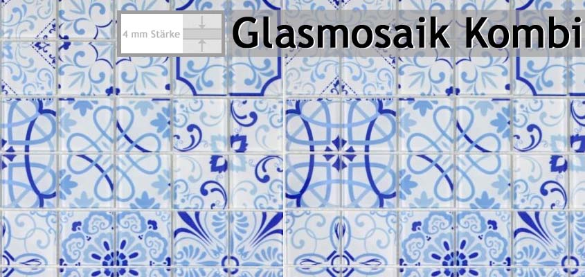 Mosaïque de verre Combi