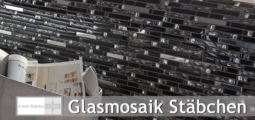 Mosaïque de verre en bâtonnets