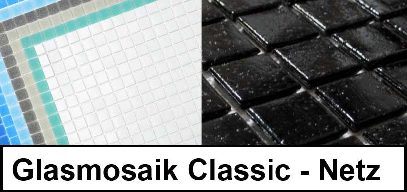 Mosaïque de verre Classic Uni Réseau
