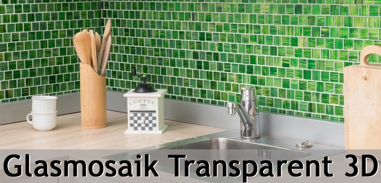 Mosaïque de verre Transparent 3D