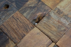 Mosaïque bois boot Old Wood bois FSC carreaux de mosaïque murale carrelage cuisine salle de bain MOS160-23_f