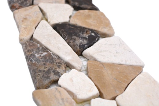 Marbre Bordure Bordure Ciot Castanao Biancone MOSBOR-CB15_f