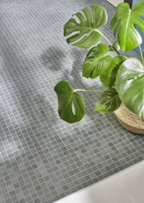 Carreau de mosaïque PLAQUE DE DOUCHE GRIS STEIN MATT MOS18-0208-R10_f