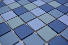 bleu turquoise MOS18-0404-R10_f Mosaïque de piscine PLAQUÉ DE DOUCHE