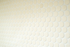 Mosaïque bouton LOOP mosaïque ronde beige clair mat mur carrelage BAD MOS10-1202-R10_f