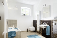 Mosaïque Céramique baguettes beige clair non-émaillé Carreau de douche Carreau de sol MOS24B-1211-R10_f