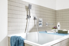 Mosaïque Céramique baguettes beige clair non-émaillé Carreau de douche Carreau de sol MOS24B-1211-R10_f