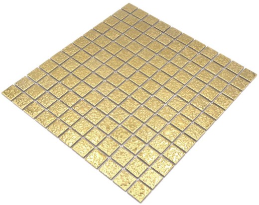 Carreau de mosaïque céramique GOLD structuré mur carrelage cuisine MOS18-0707_f