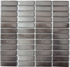 Bâtonnets Mosaïque Carreaux céramiques Carreaux muraux décoratifs Anthracite MOS24-0217_f