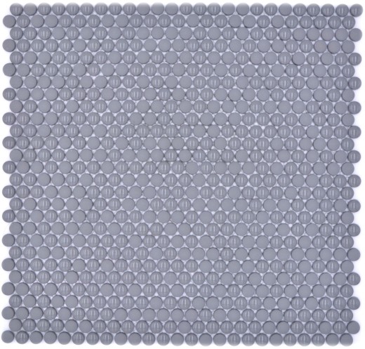 Rond Enamel mix gris brillant/mat Carreaux mosaïque muraux cuisine salle de bain MOS140-0211_f
