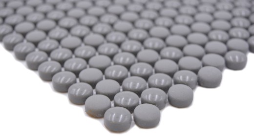 Rond Enamel mix gris brillant/mat Carreaux mosaïque muraux cuisine salle de bain MOS140-0211_f