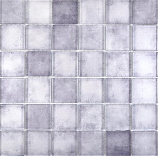 Mosaïque de verre mix gris Carreau de mosaïque murale Miroir de carrelage cuisine salle de bain - MOS88-0020_f