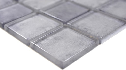 Mosaïque de verre mix gris Carreau de mosaïque murale Miroir de carrelage cuisine salle de bain - MOS88-0020_f