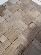 Mosaïque de bois Panneau de bois Parement noisette 3D autocollant mur cuisine carrelage MOS170-22G_f