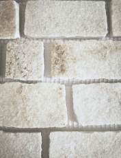 Ardoise Carreau Mosaïque Pierre naturelle Brick blanc beige clair Tapis Mosaïque Carrelage Cuisine - MOS34-0102