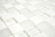échantillon manuel carré Crystal/pierre mix super white carreau de mosaïque mur carrelage cuisine salle de bain MOS72-0001_m