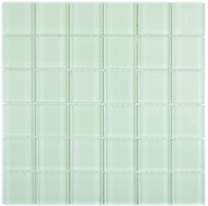 Motif main Mosaïque de verre vert fluorescent Carreau de mosaïque murale Miroir de cuisine Salle de bain - MOS88-1005_m
