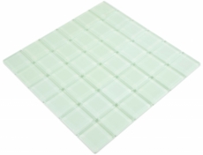 Motif main Mosaïque de verre vert fluorescent Carreau de mosaïque murale Miroir de cuisine Salle de bain - MOS88-1005_m