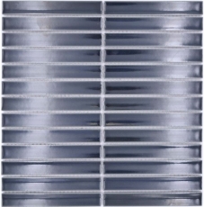 Bâtonnets Mosaïque Céramique noir graphite brillant Salle de bain Carrelage MOS24-CS36