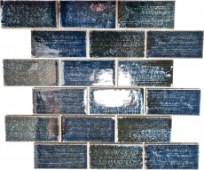Carreau de mosaïque Céramique composite vert brillant Carrelage mural MOS26-KAS8_f