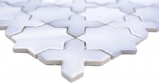 Carreau de mosaïque Mosaïque céramique Kombi mix gris mat Carrelage cuisine MOS13-SXS05_f