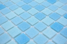 Mosaïque de verre Carreaux de mosaïque bleu clair Mosaïque de piscine MOS210-PA331