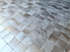 Carreau de mosaïque Mosaïque métallique autocollante Miroir de carrelage Mur cuisine MOS200-4M15