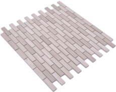 Carreau de mosaïque Mosaïque autocollante composite pierre naturelle blanc wood gris cuisine MOS200-4M72
