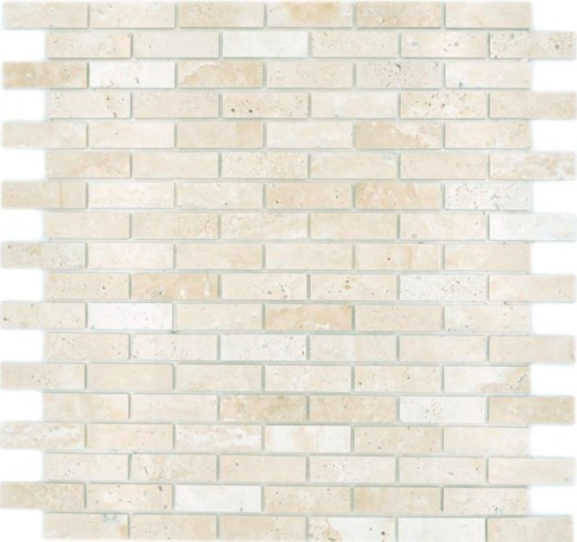 Carreau de mosaïque Mosaïque autocollante composite Pierre naturelle Travertine beige MOS200-4M92