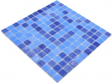 Mosaïque piscine Mosaïque piscine bleu mix salle de bain douche MOS220-1158U