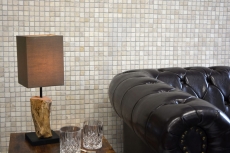 Carreau de mosaïque Marbre Mosaïque THUMBNAIL blanc Carrelage Cuisine Sol de douche MOS40-T23W_f