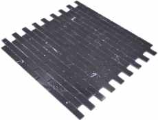 Carreaux de mosaïque Mosaïque autocollante composite pierre naturelle Nero cuisine mur MOS200-4M82_f