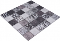 Carreaux de mosaïque Mosaïque de verre Forest noir mur salle de bain cuisine MOS78-W28_f