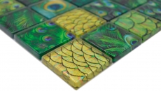 Carreaux de mosaïque Mosaïque de verre Forest vert fond de cuisine salle de bain MOS78-W88_f