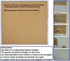 Carreaux de mosaïque bordure verre blanc bleu foncé collé sur papier Mosaïque de piscine MOSMB-BO16P_f