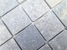 Motif manuel Carreau de mosaïque Marbre Mosaïque THUMBNAIL light grey Cuisine Mur Salle de bain Bac à douche MOS40-T48LG_m