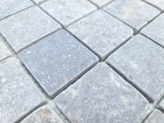 Motif manuel Carreau de mosaïque Marbre Mosaïque THUMBNAIL light grey Cuisine Mur Salle de bain Bac à douche MOS40-T48LG_m