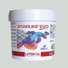 Litokol STARLIKE EVO 105 BIANCO TITANIO argent gris colle époxy joint seau de 5kg