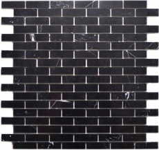 Motif manuel Carreau de mosaïque Mosaïque autocollante composite Pierre naturelle Nero Cuisine Mur MOS200-4M82_m