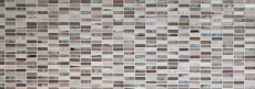 Lames Rectangle Carreaux Mosaïque de verre Bâtons brun clair argent gris Pierre naturelle Marbre Carrelage Cuisine Mur - MOS87-SM68_f | 10 Tapis de mosaïque