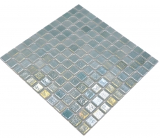 Mosaïque de piscine Mosaïque de verre pastel vert irisé multicolore brillant mur sol cuisine salle de bain douche MOS220-P55253