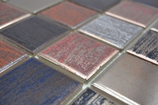 Mosaïque céramique multicolore mat mur cuisine salle de bain douche MOS24-1235